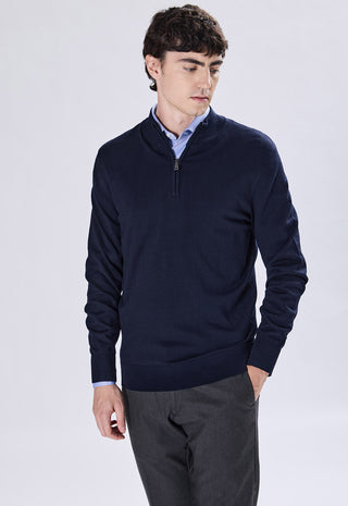 Mock Neck Sweater With Zip