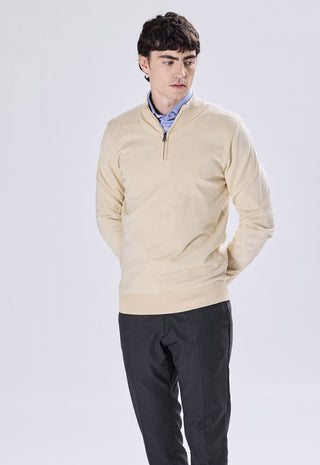 Mock Neck Sweater With Zip