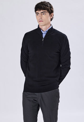 Mock Neck Sweater With Zip