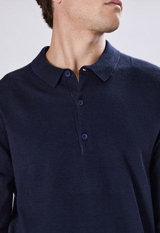 Long Sleeve Button Polo Shirt