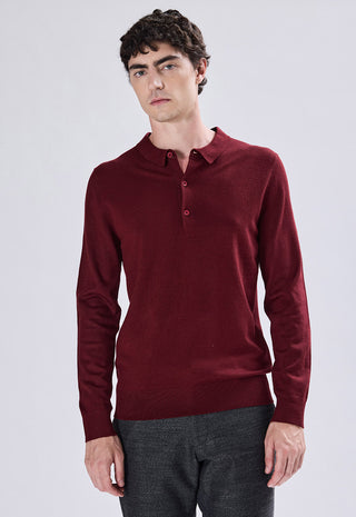 Long Sleeve Button Polo Shirt