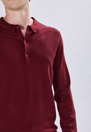 Long Sleeve Button Polo Shirt