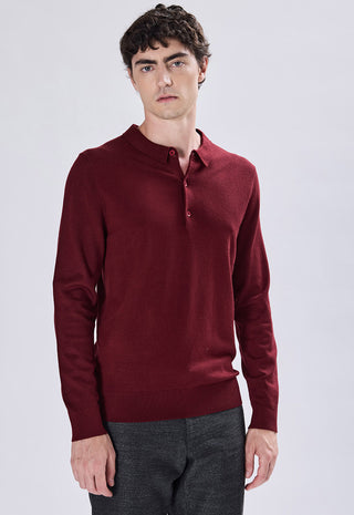 Long Sleeve Button Polo Shirt