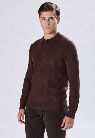 Long Sleeve Button Polo Shirt