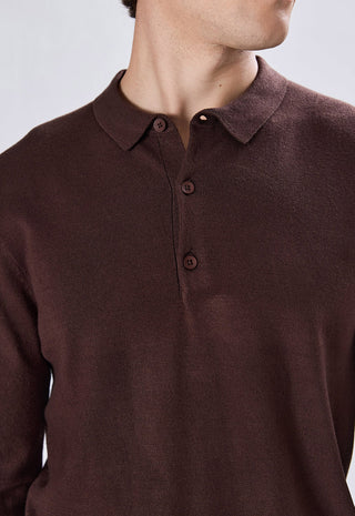 Long Sleeve Button Polo Shirt