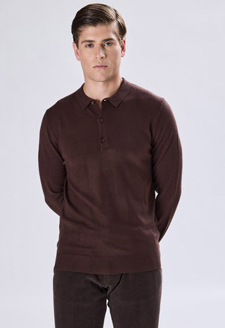 Long Sleeve Button Polo Shirt