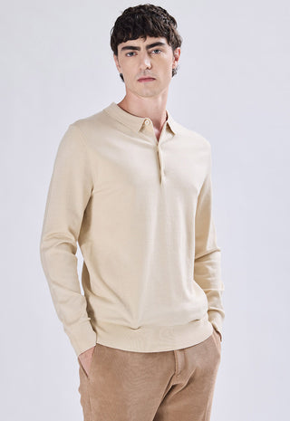 Long Sleeve Button Polo Shirt