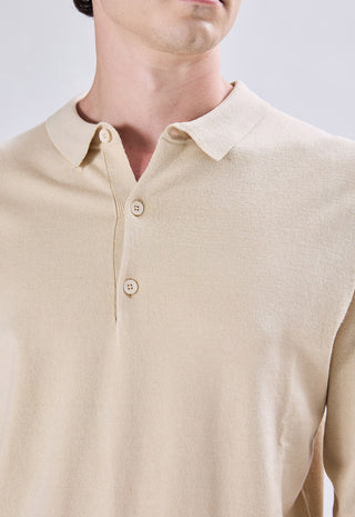 Long Sleeve Button Polo Shirt