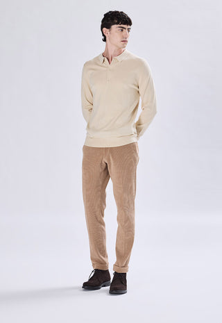 Long Sleeve Button Polo Shirt