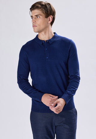 Long Sleeve Button Polo Shirt