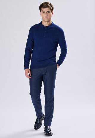 Long Sleeve Button Polo Shirt