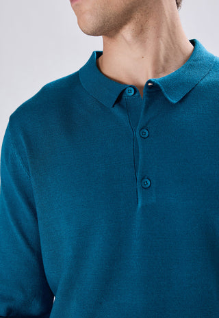 Long Sleeve Button Polo Shirt