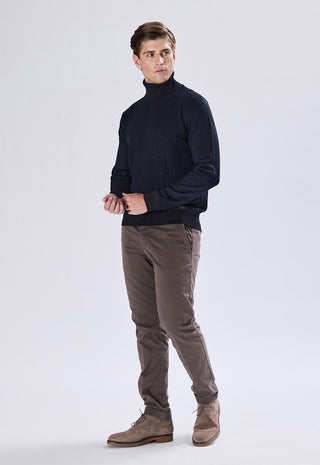 Cable Knit Turtleneck Sweater