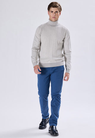 Cable Knit Turtleneck Sweater