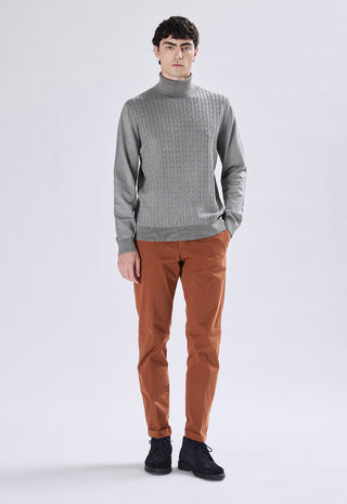 Cable Knit Turtleneck Sweater