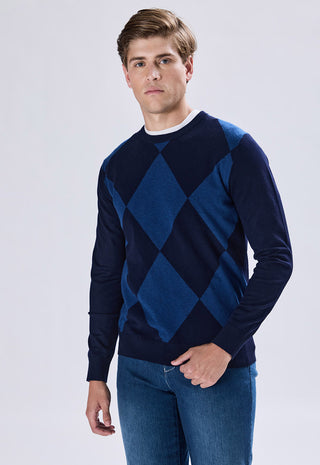Argyle Crew Neck Sweater