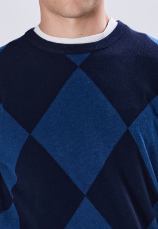Argyle Crew Neck Sweater