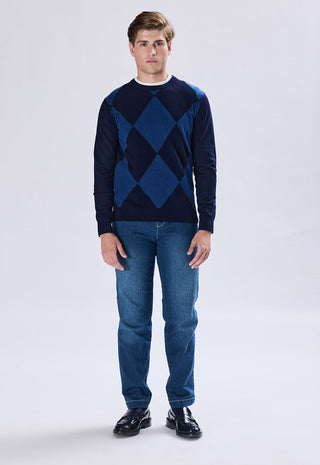 Argyle Crew Neck Sweater