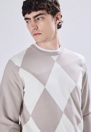 Argyle Crew Neck Sweater