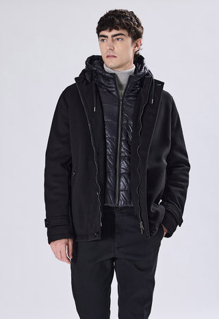 Parka con Gilet Removibile|Colore:Nero