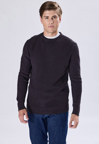 100% Cotton Stone Wash Crew Neck Sweater