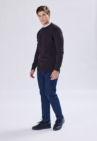 100% Cotton Stone Wash Crew Neck Sweater