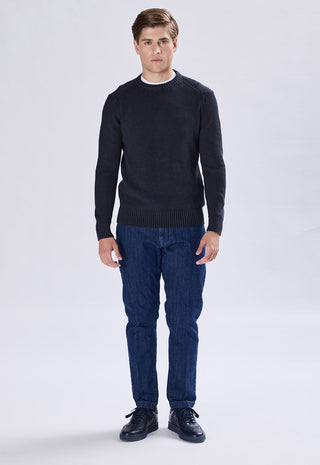 100% Cotton Stone Wash Crew Neck Sweater