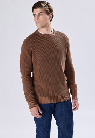 100% Cotton Stone Wash Crew Neck Sweater