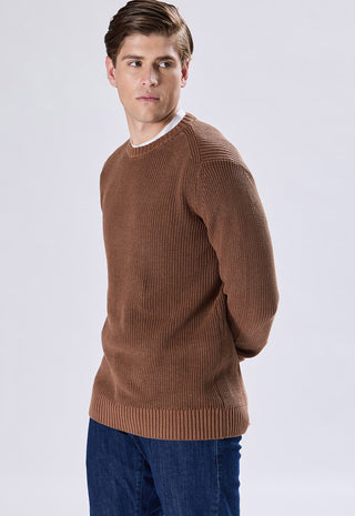 100% Cotton Stone Wash Crew Neck Sweater