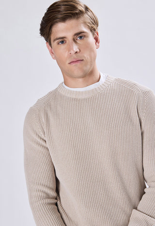 100% Cotton Stone Wash Crew Neck Sweater