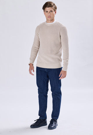 100% Cotton Stone Wash Crew Neck Sweater