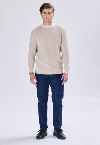 100% Cotton Stone Wash Crew Neck Sweater