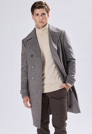 Cappotto Doppiopetto Check a Quadri