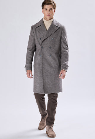 Cappotto Doppiopetto Check a Quadri