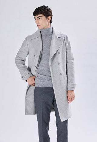 Cappotto Doppiopetto Check a Quadri