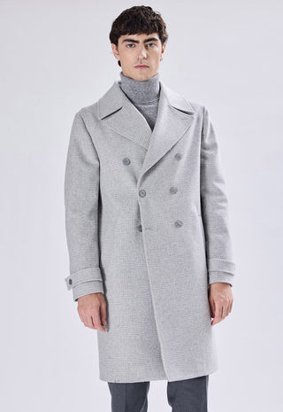 Cappotto Doppiopetto Check a Quadri
