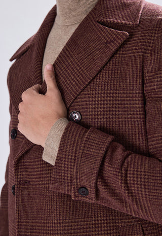 Cappotto Doppiopetto Check a Quadri