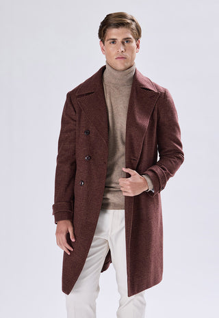 Cappotto Doppiopetto Check a Quadri