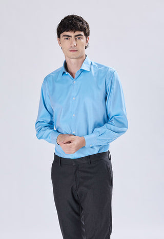 Regular shirt in micro weave