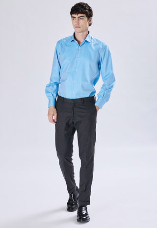 Regular shirt in micro weave
