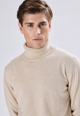 Dolcevita Uomo in Cashmere a Maniche Lunghe|Colore:Ecru