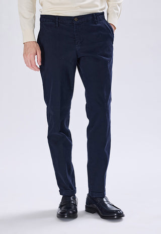 Pantalone Chino in Cotone|Colore:Blu