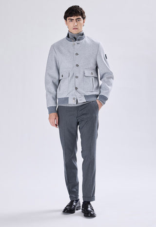 Wool Bomber Jacket