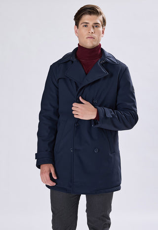 Cappotto Doppiopetto|Colore:Blu