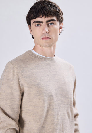 Maglia Girocollo Misto Lana
