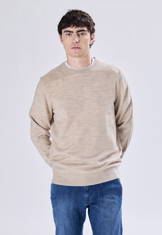 Maglia Girocollo Misto Lana