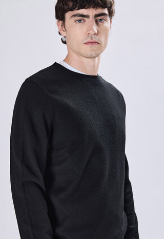 Maglia Girocollo Misto Lana