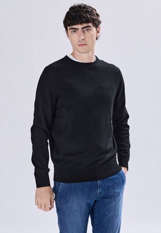 Maglia Girocollo Misto Lana