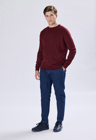 Maglia Girocollo Misto Lana
