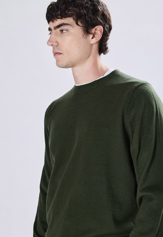 Maglia Girocollo Misto Lana